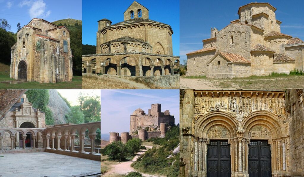 arte romanico siglo XI en la peninsula iberica ejemplos