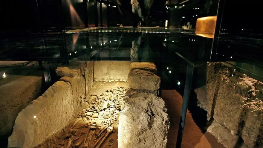 restos humanos museo de la almoina retirados
